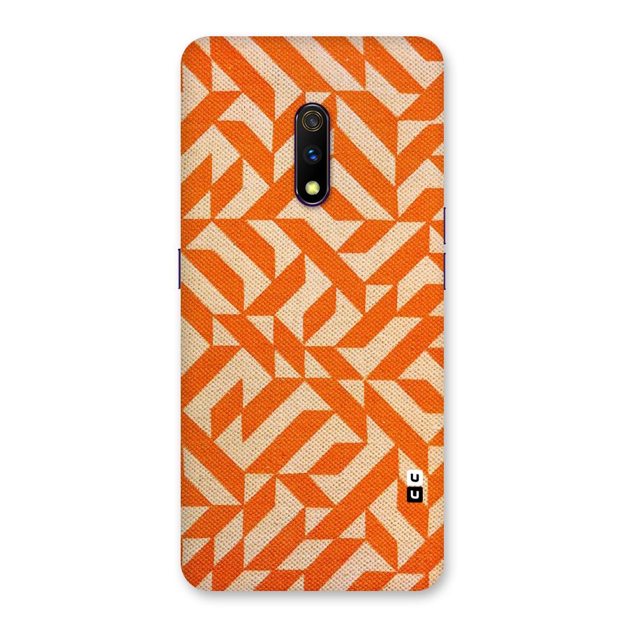 Orange Beige Pattern Back Case for Realme X