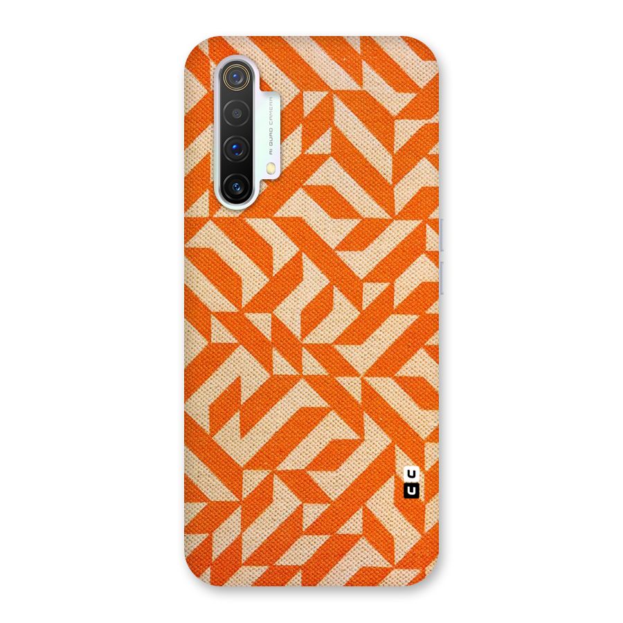 Orange Beige Pattern Back Case for Realme X3