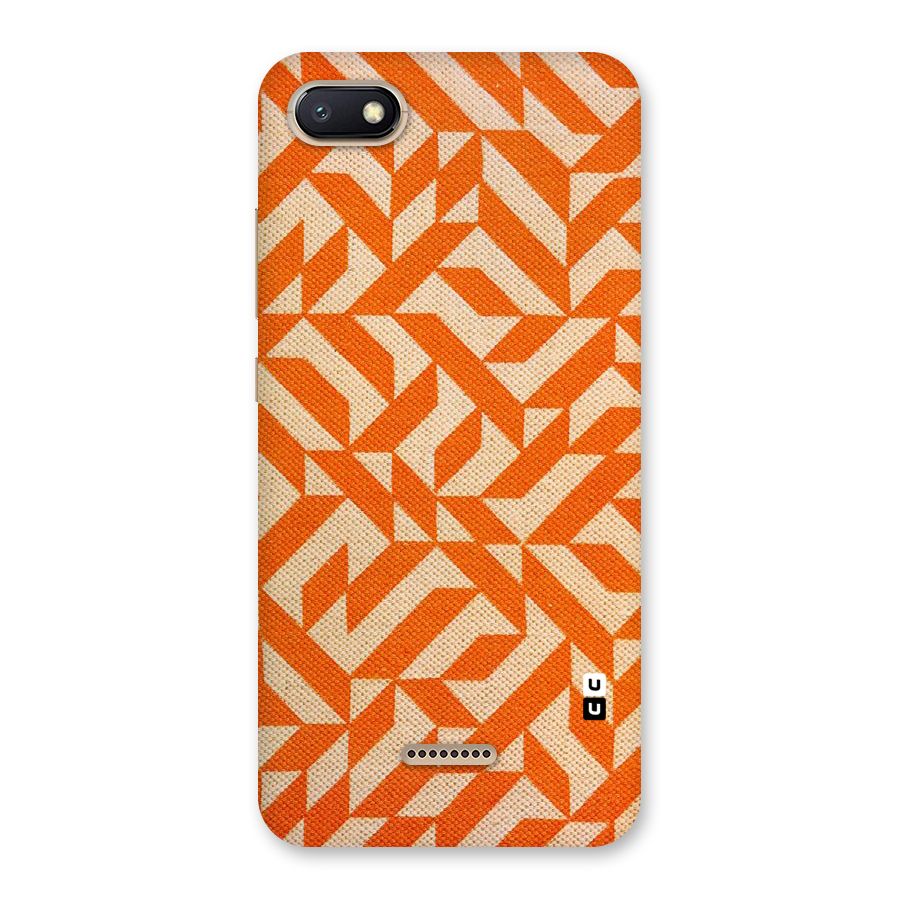 Orange Beige Pattern Back Case for Redmi 6A