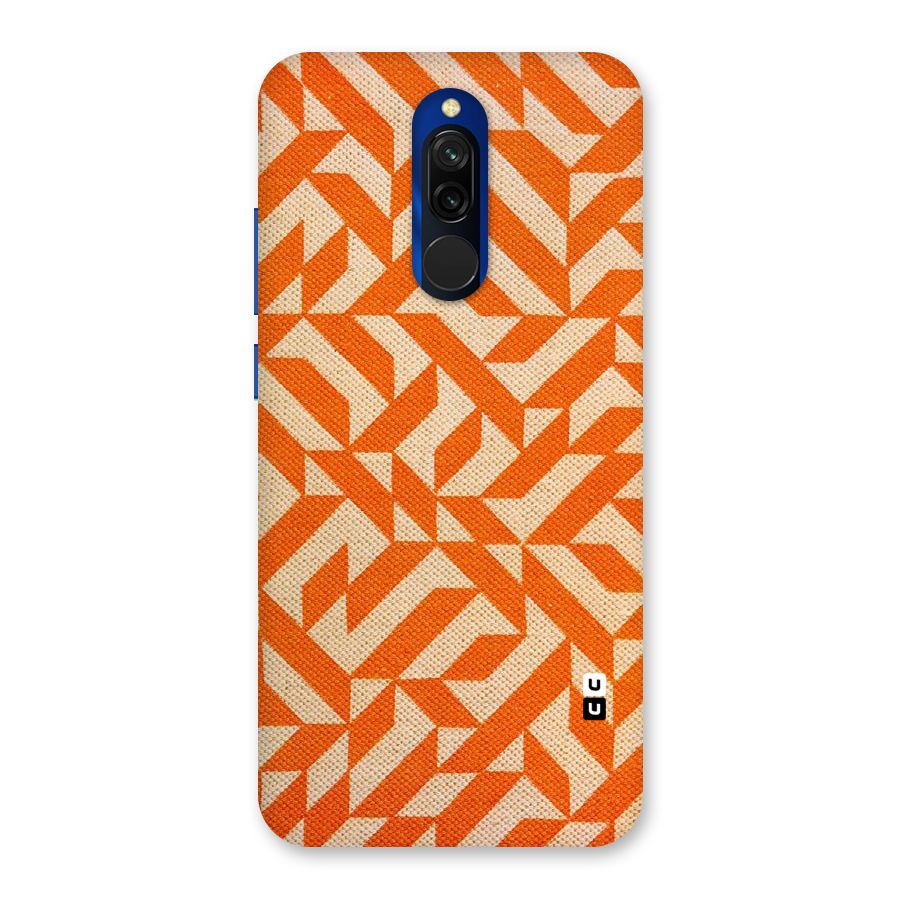 Orange Beige Pattern Back Case for Redmi 8
