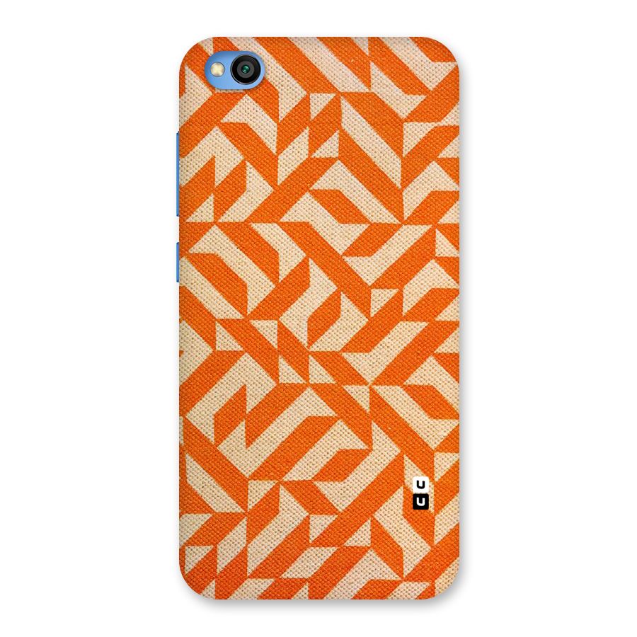 Orange Beige Pattern Back Case for Redmi Go