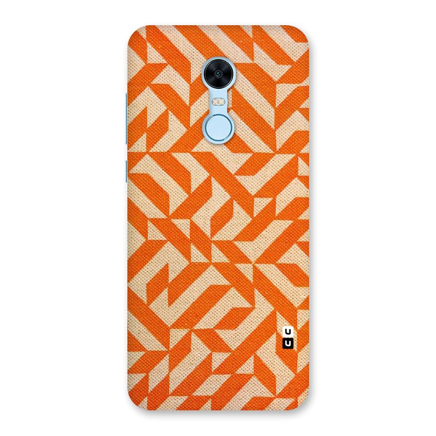Orange Beige Pattern Back Case for Redmi Note 5