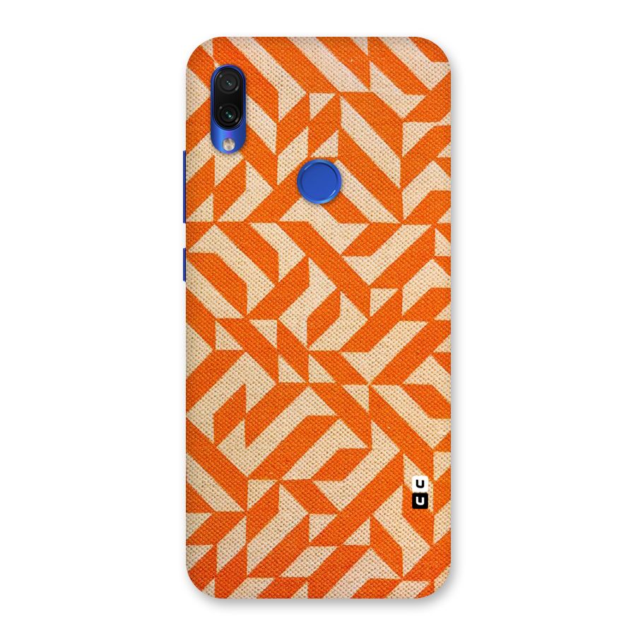 Orange Beige Pattern Back Case for Redmi Note 7S