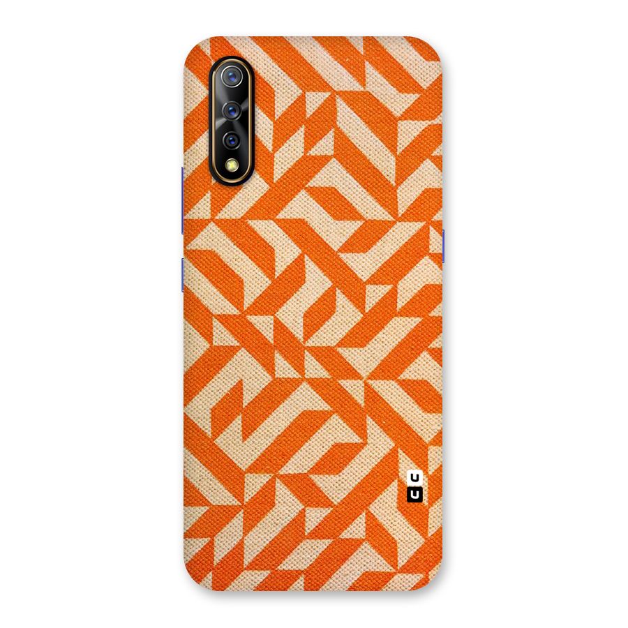 Orange Beige Pattern Back Case for Vivo S1