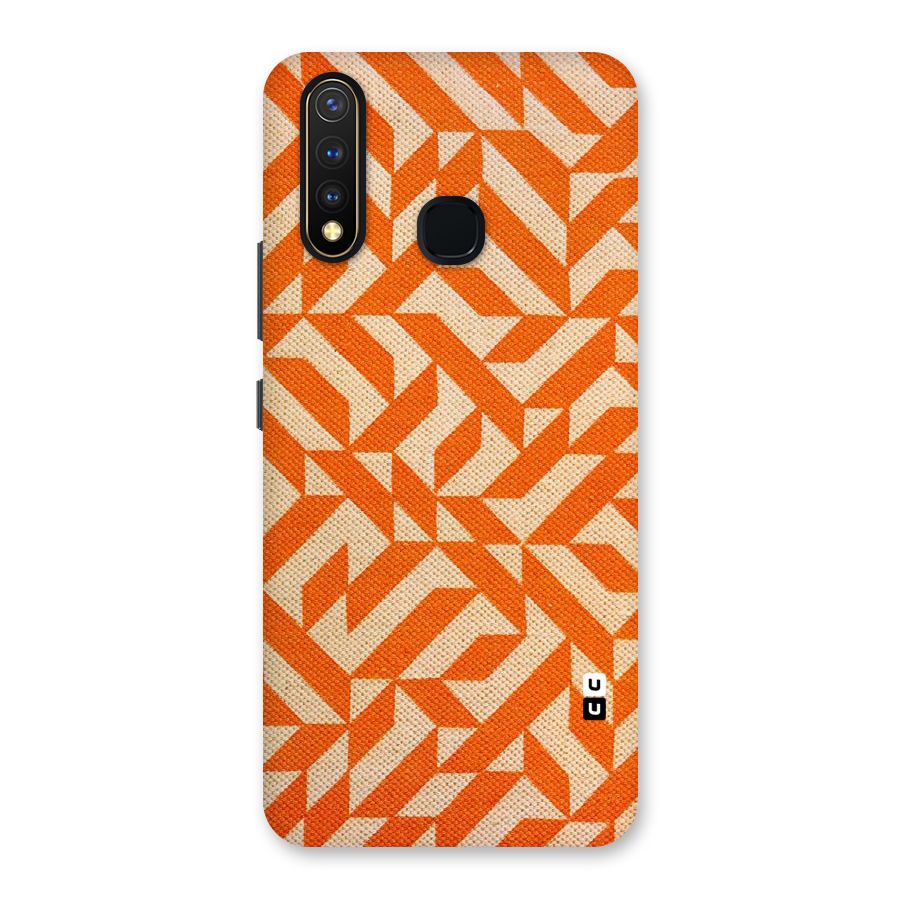 Orange Beige Pattern Back Case for Vivo U20