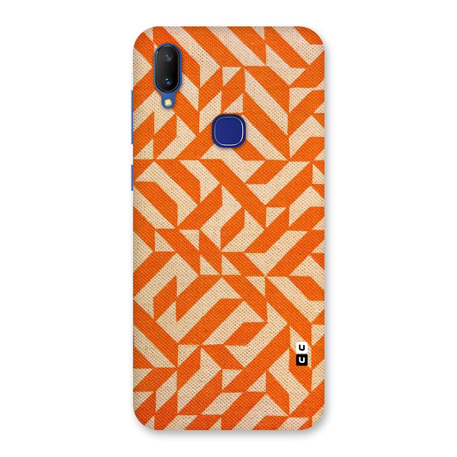 Orange Beige Pattern Back Case for Vivo V11