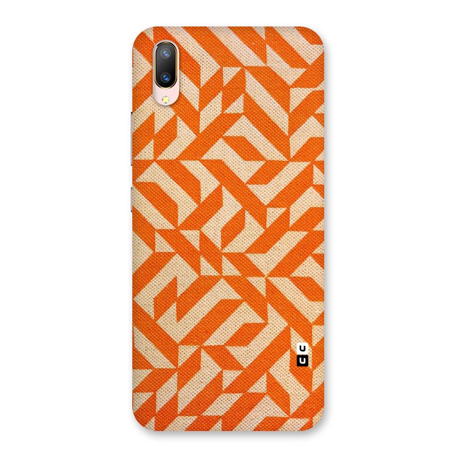 Orange Beige Pattern Back Case for Vivo V11 Pro
