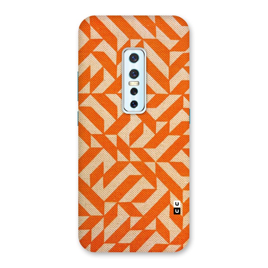 Orange Beige Pattern Back Case for Vivo V17 Pro