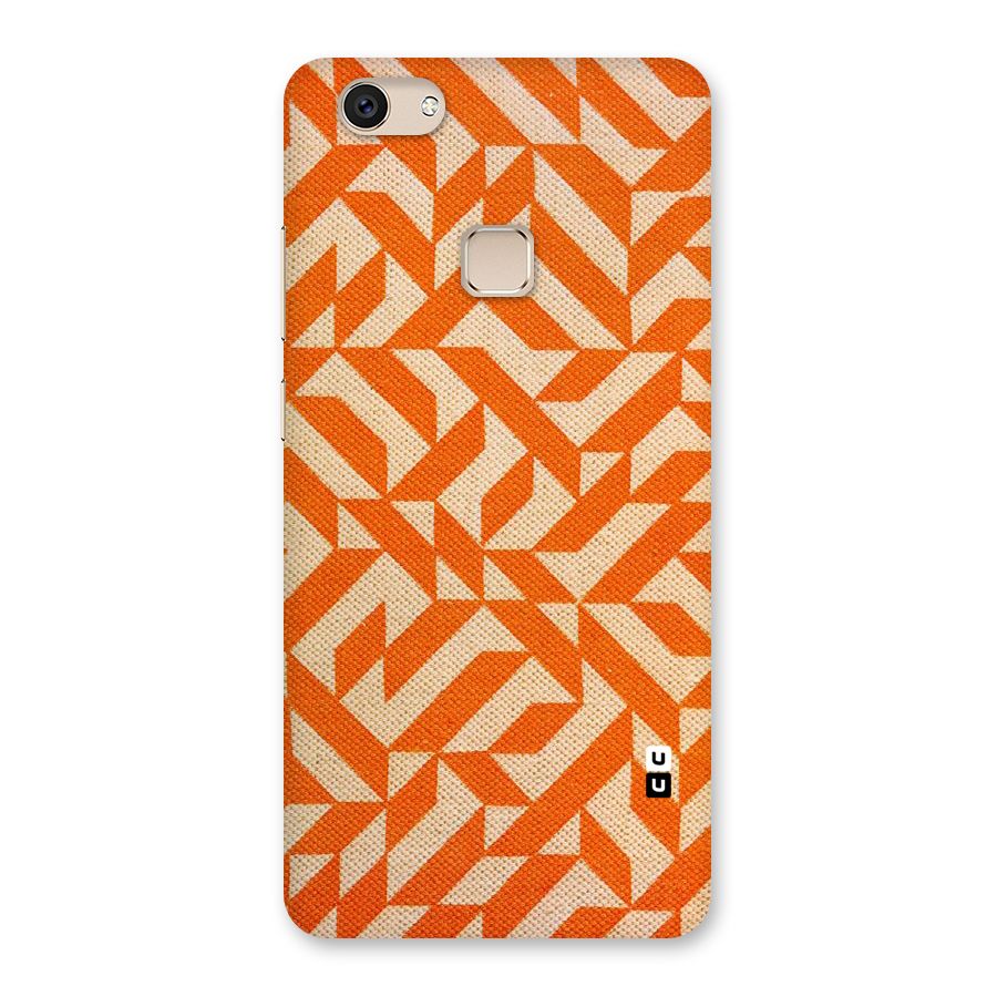 Orange Beige Pattern Back Case for Vivo V7