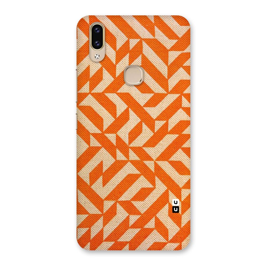 Orange Beige Pattern Back Case for Vivo V9 Youth