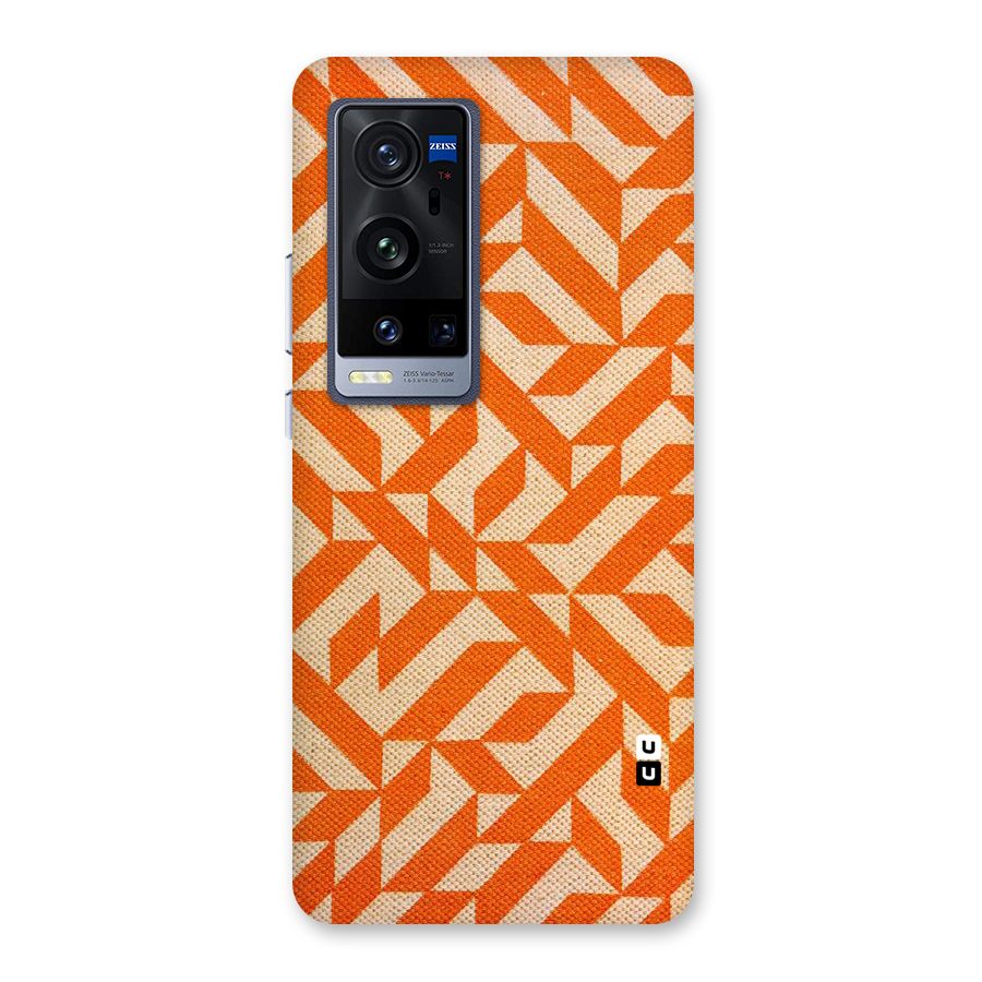 Orange Beige Pattern Back Case for Vivo X60 Pro Plus