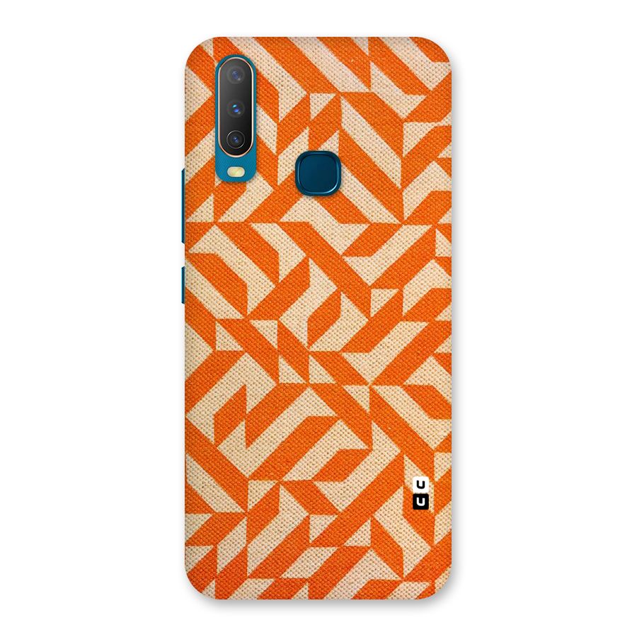 Orange Beige Pattern Back Case for Vivo Y11