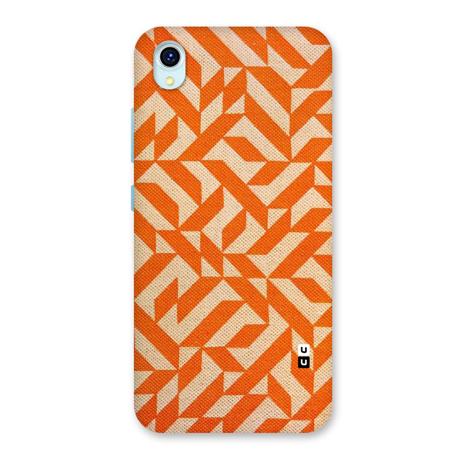 Orange Beige Pattern Back Case for Vivo Y1s