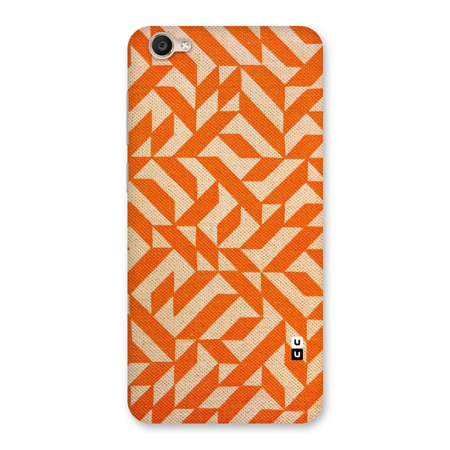 Orange Beige Pattern Back Case for Vivo Y55s