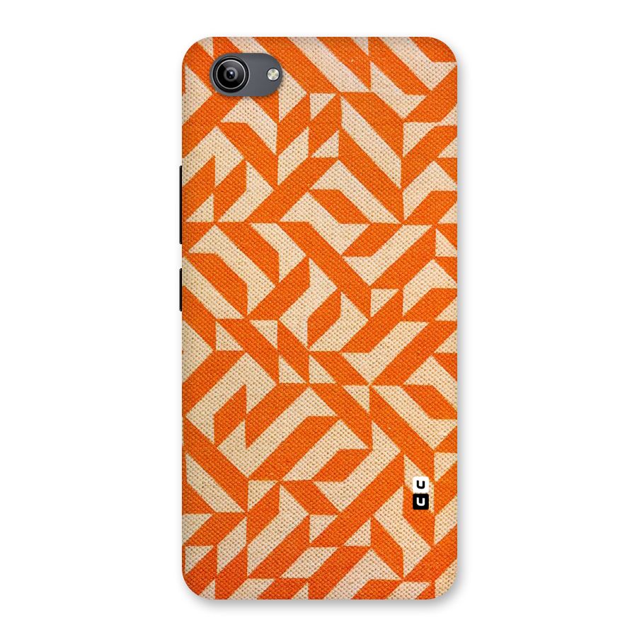 Orange Beige Pattern Back Case for Vivo Y81i
