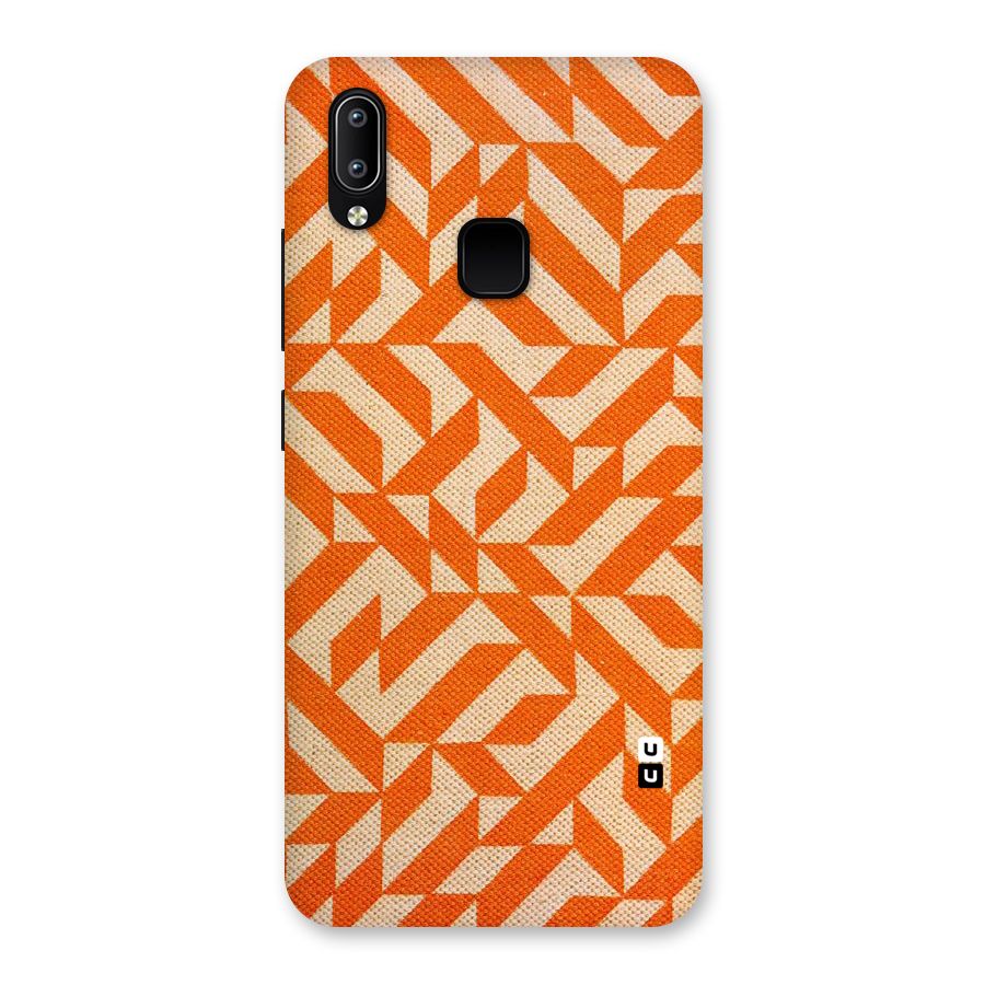 Orange Beige Pattern Back Case for Vivo Y93