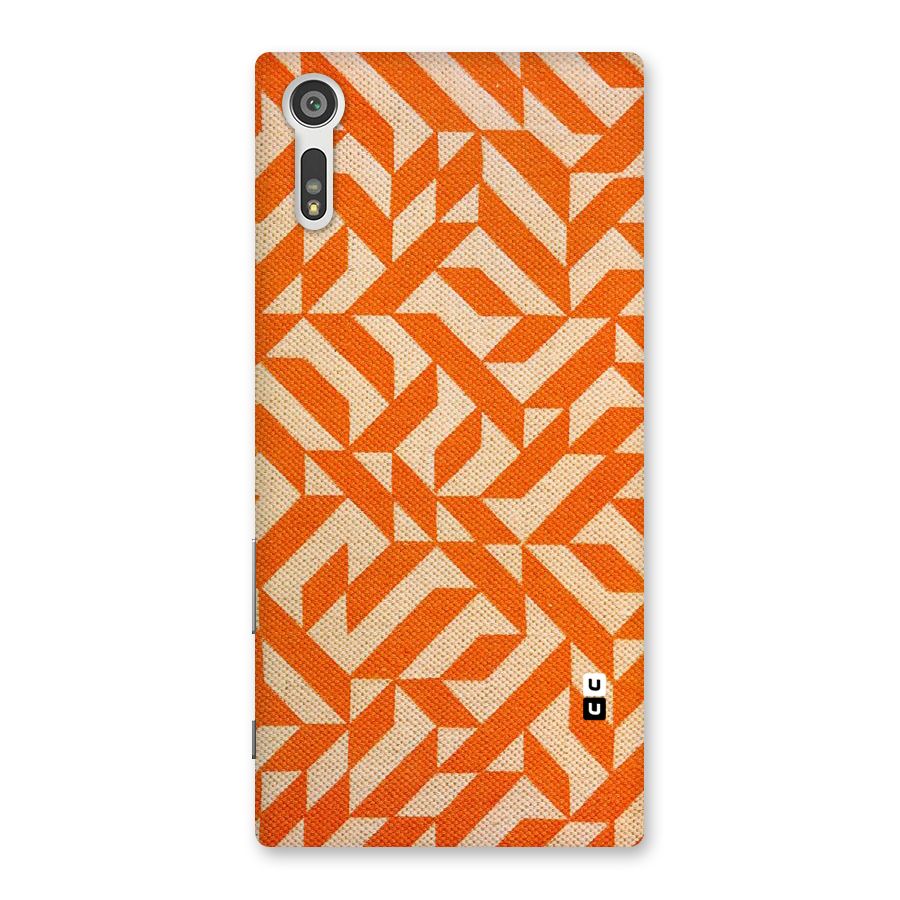 Orange Beige Pattern Back Case for Xperia XZ