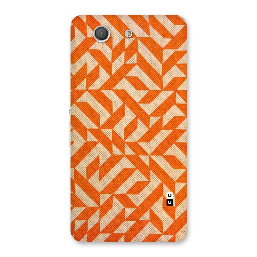 Orange Beige Pattern Back Case for Xperia Z3 Compact