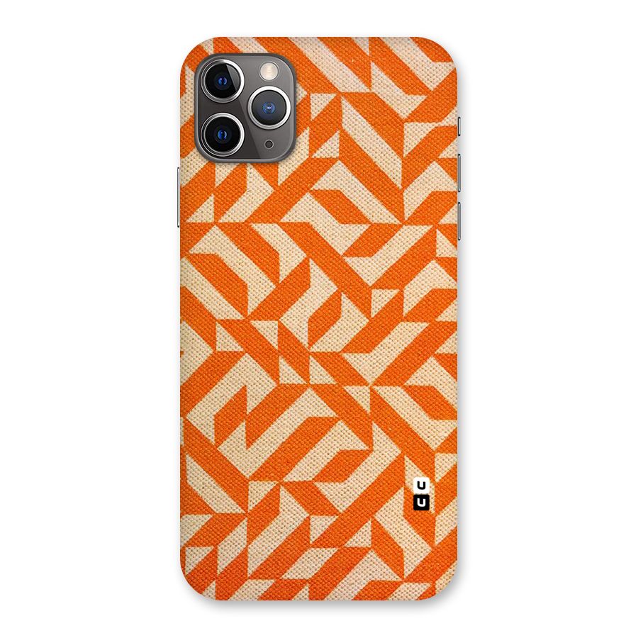 Orange Beige Pattern Back Case for iPhone 11 Pro Max