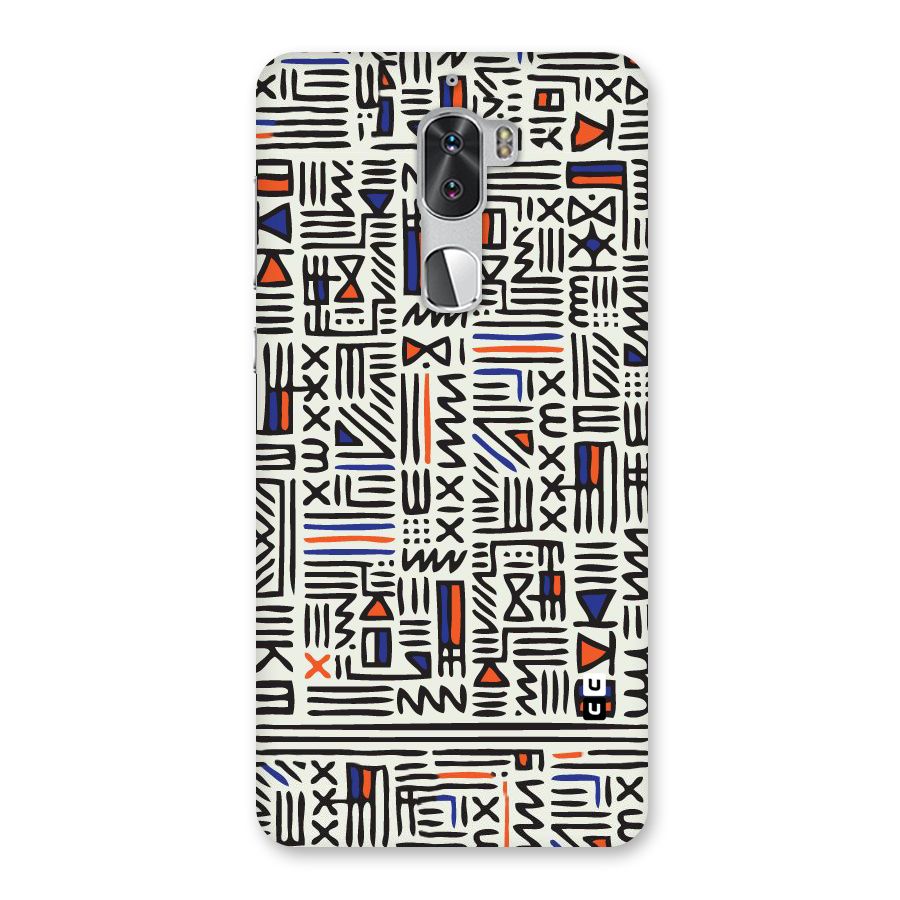 Orange Blue Number Back Case for Coolpad Cool 1