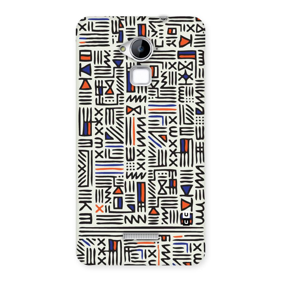 Orange Blue Number Back Case for Coolpad Note 3