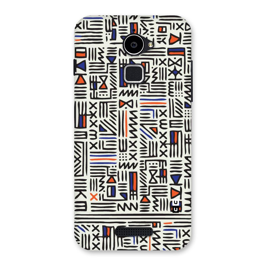 Orange Blue Number Back Case for Coolpad Note 3 Lite
