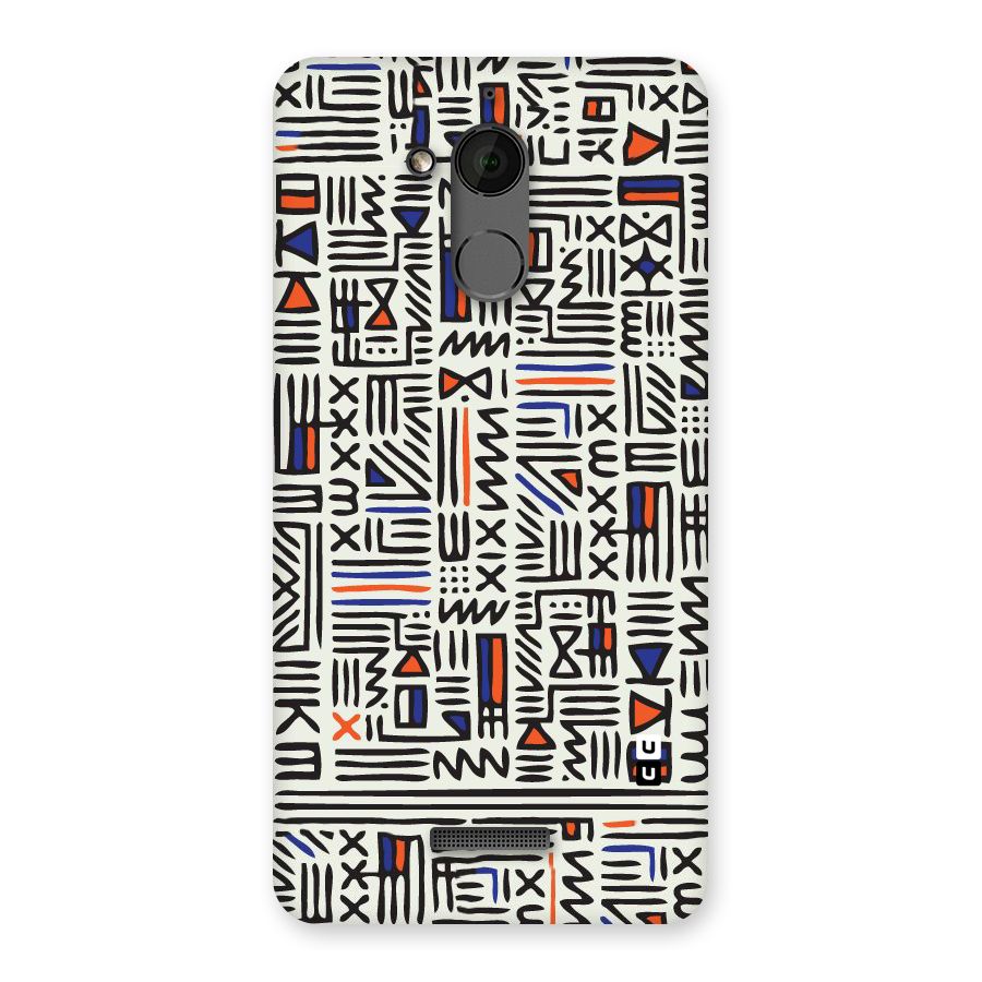 Orange Blue Number Back Case for Coolpad Note 5