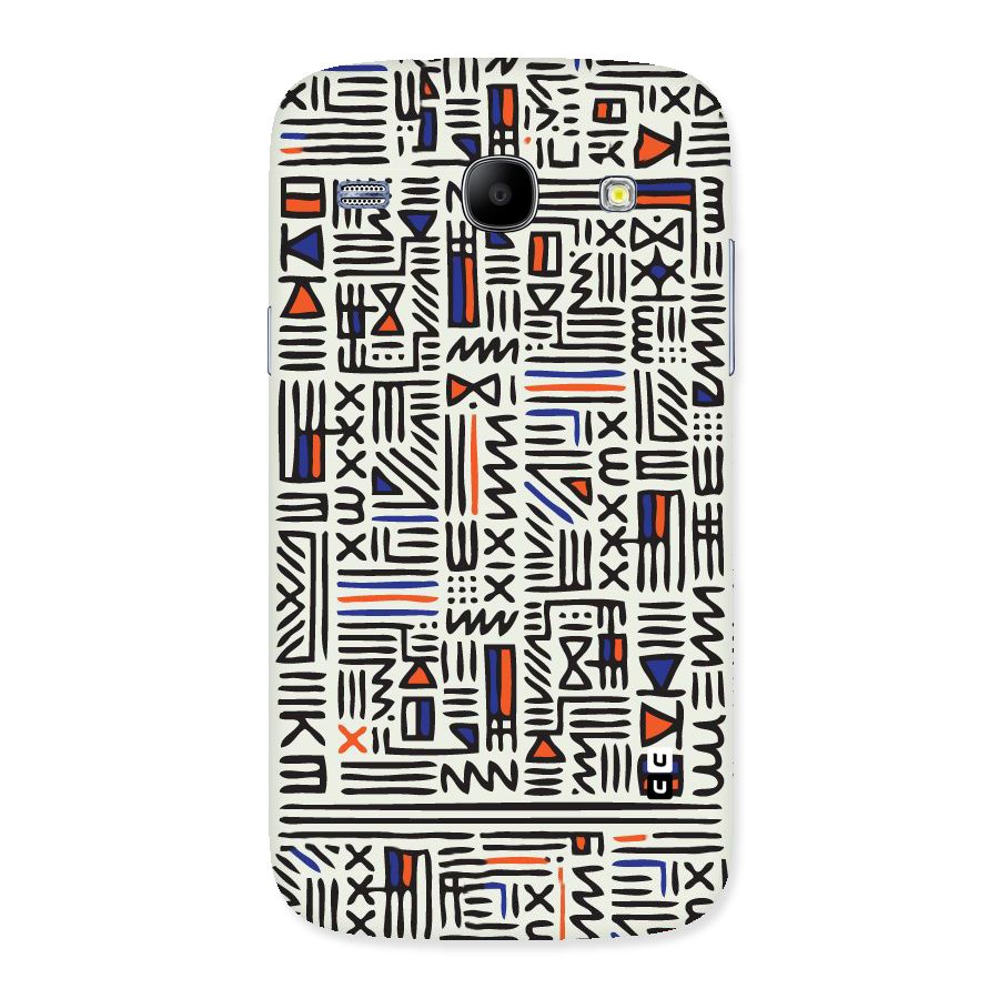 Orange Blue Number Back Case for Galaxy Core