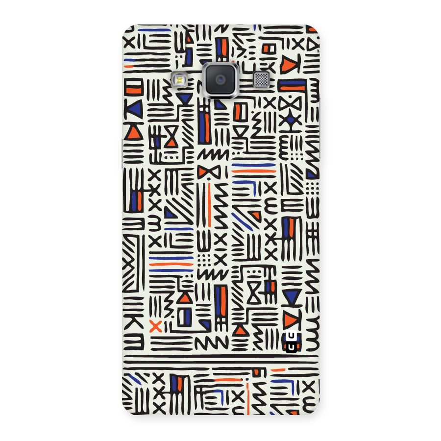 Orange Blue Number Back Case for Galaxy Grand Max