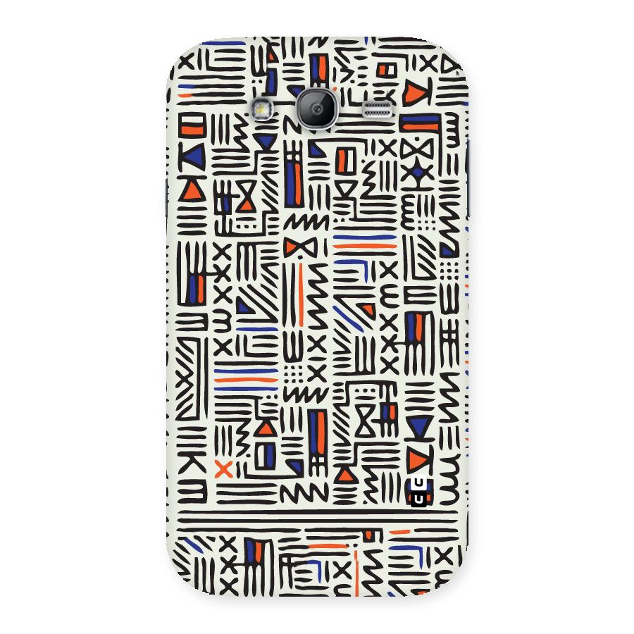Orange Blue Number Back Case for Galaxy Grand Neo