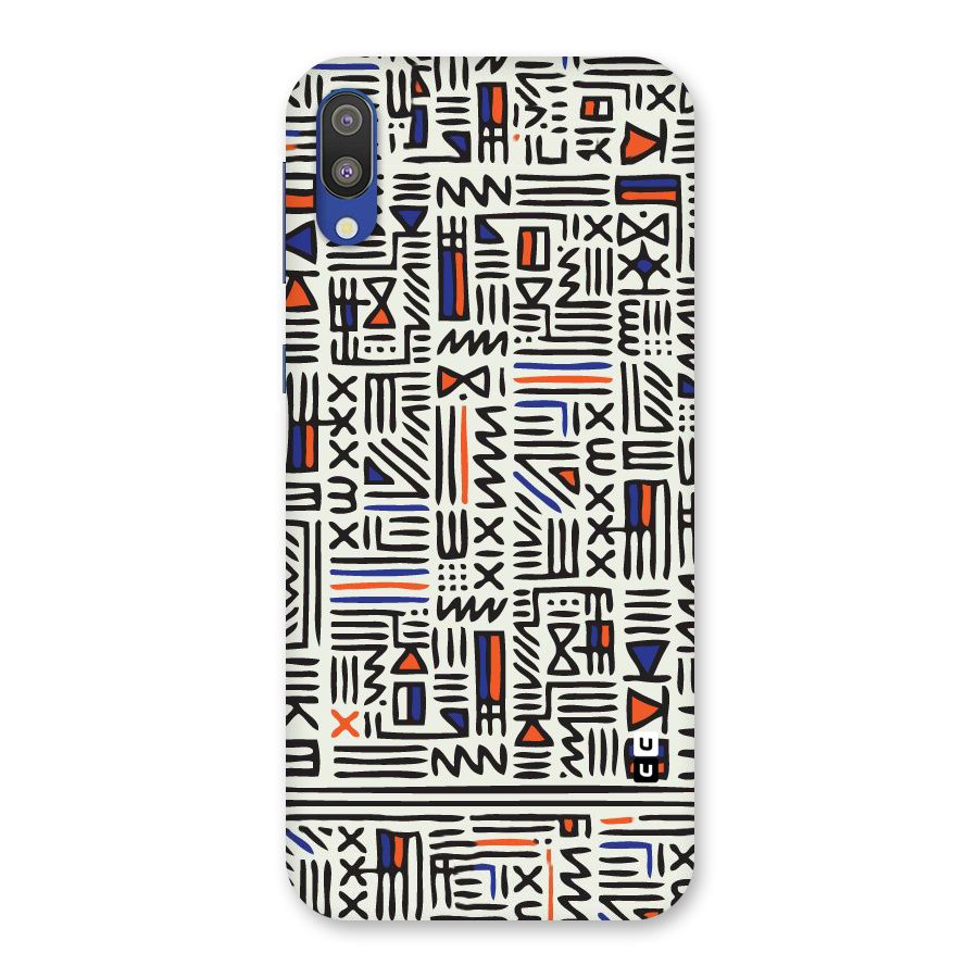 Orange Blue Number Back Case for Galaxy M10