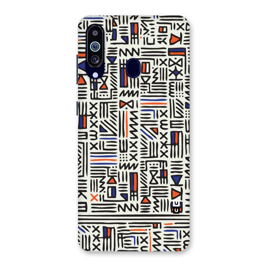 Orange Blue Number Back Case for Galaxy M40
