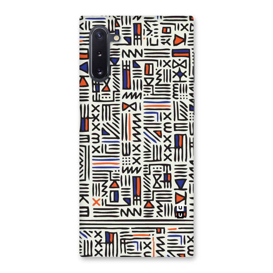 Orange Blue Number Back Case for Galaxy Note 10