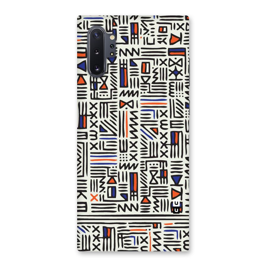 Orange Blue Number Back Case for Galaxy Note 10 Plus