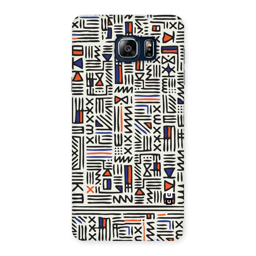 Orange Blue Number Back Case for Galaxy Note 5