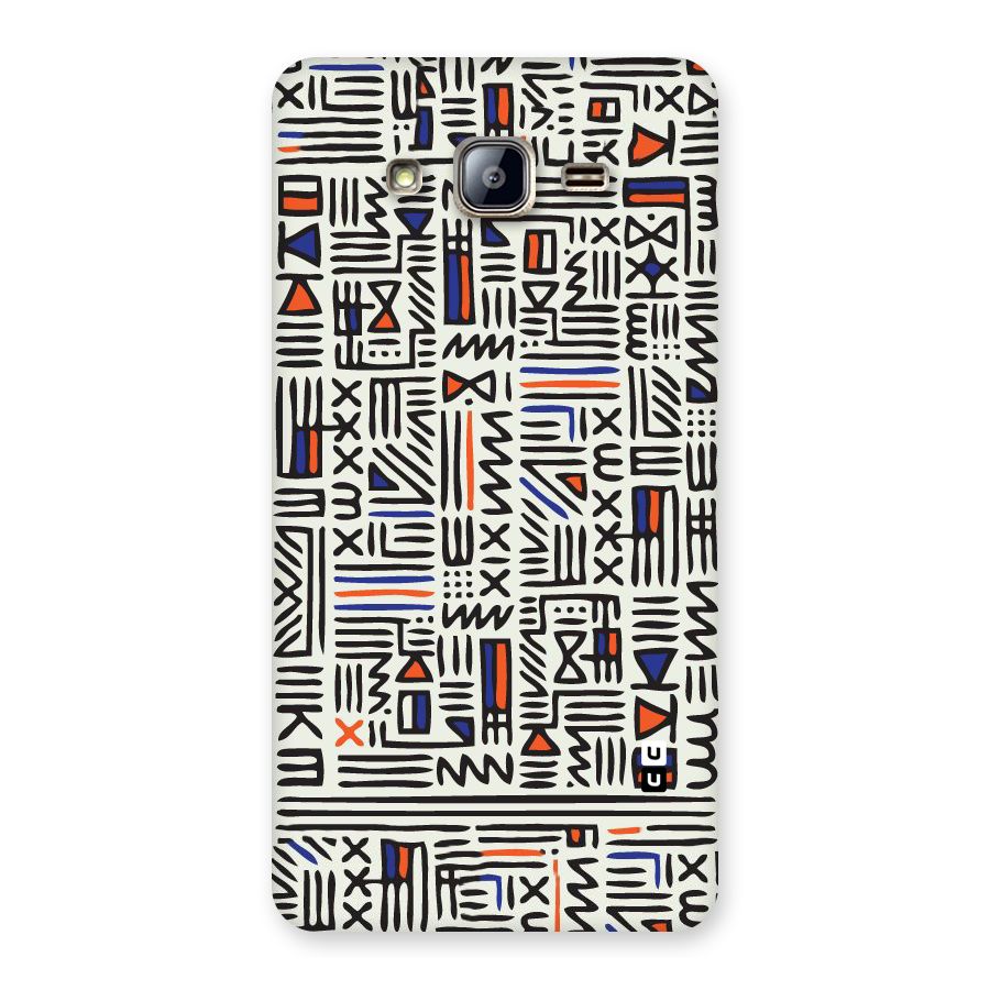 Orange Blue Number Back Case for Galaxy On5