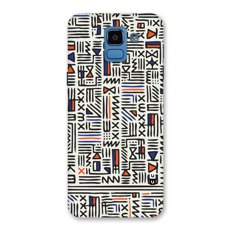 Orange Blue Number Back Case for Galaxy On6