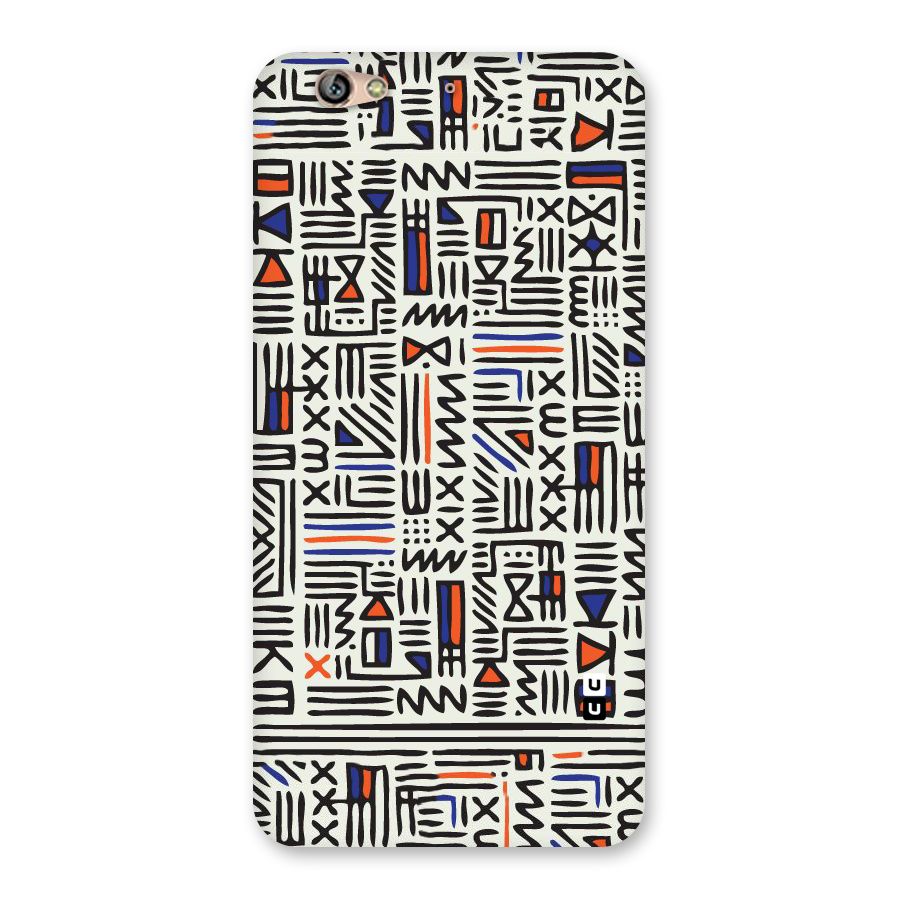 Orange Blue Number Back Case for Gionee S6