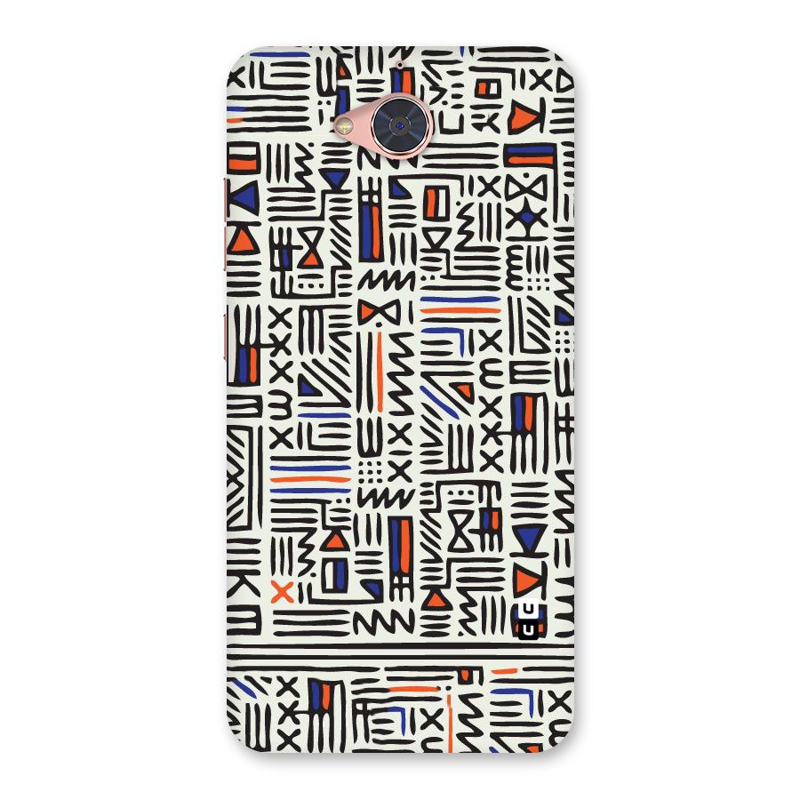 Orange Blue Number Back Case for Gionee S6 Pro