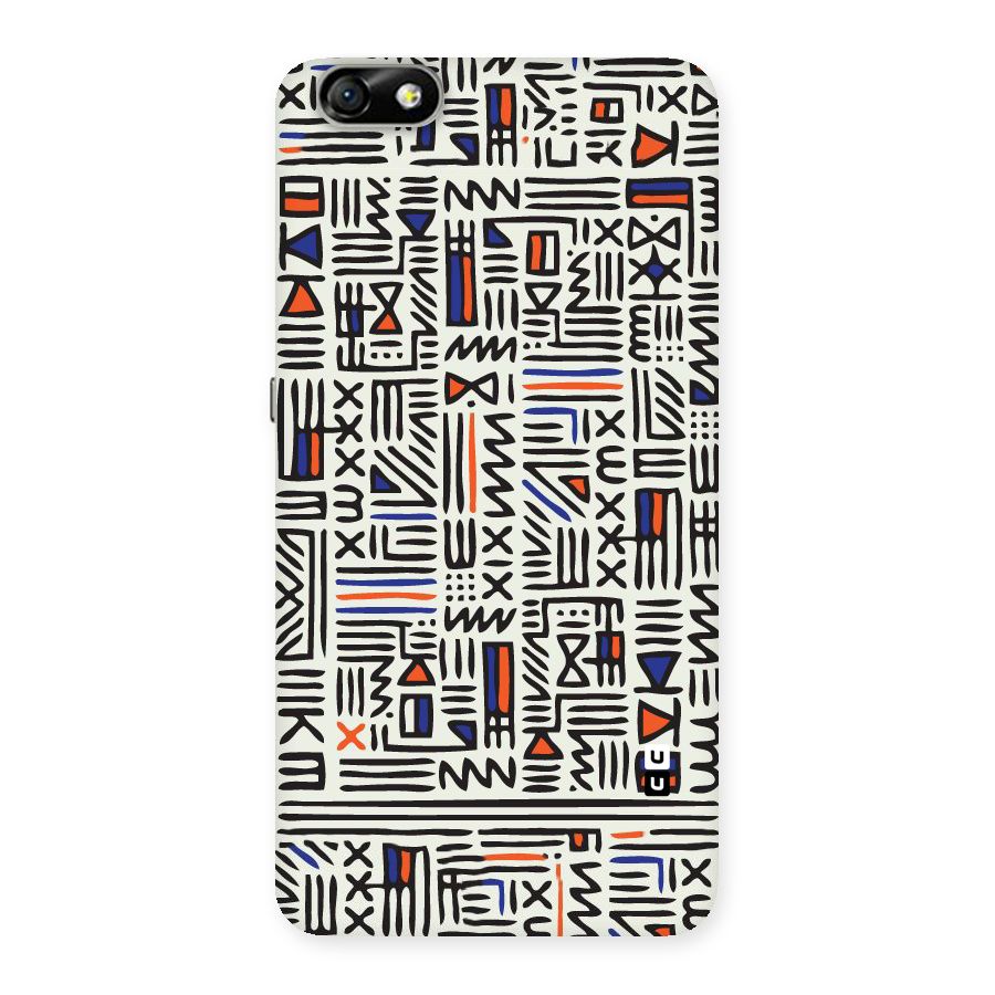 Orange Blue Number Back Case for Honor 4X