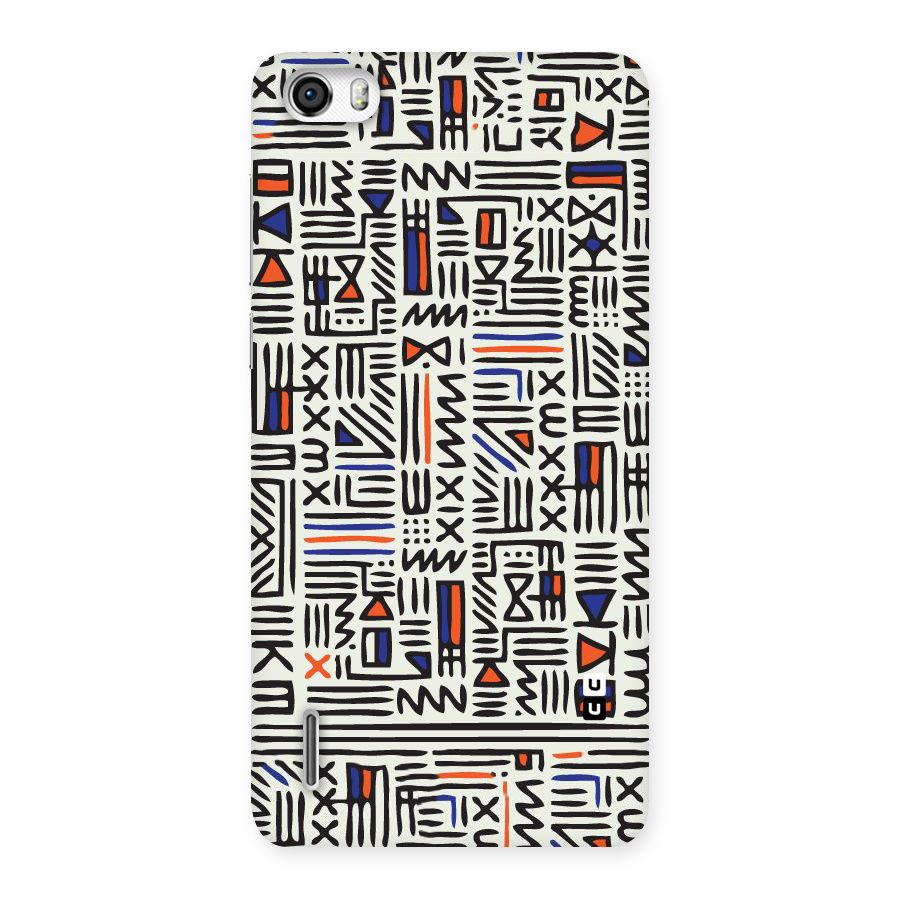 Orange Blue Number Back Case for Honor 6