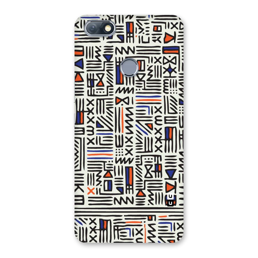 Orange Blue Number Back Case for Infinix Note 5