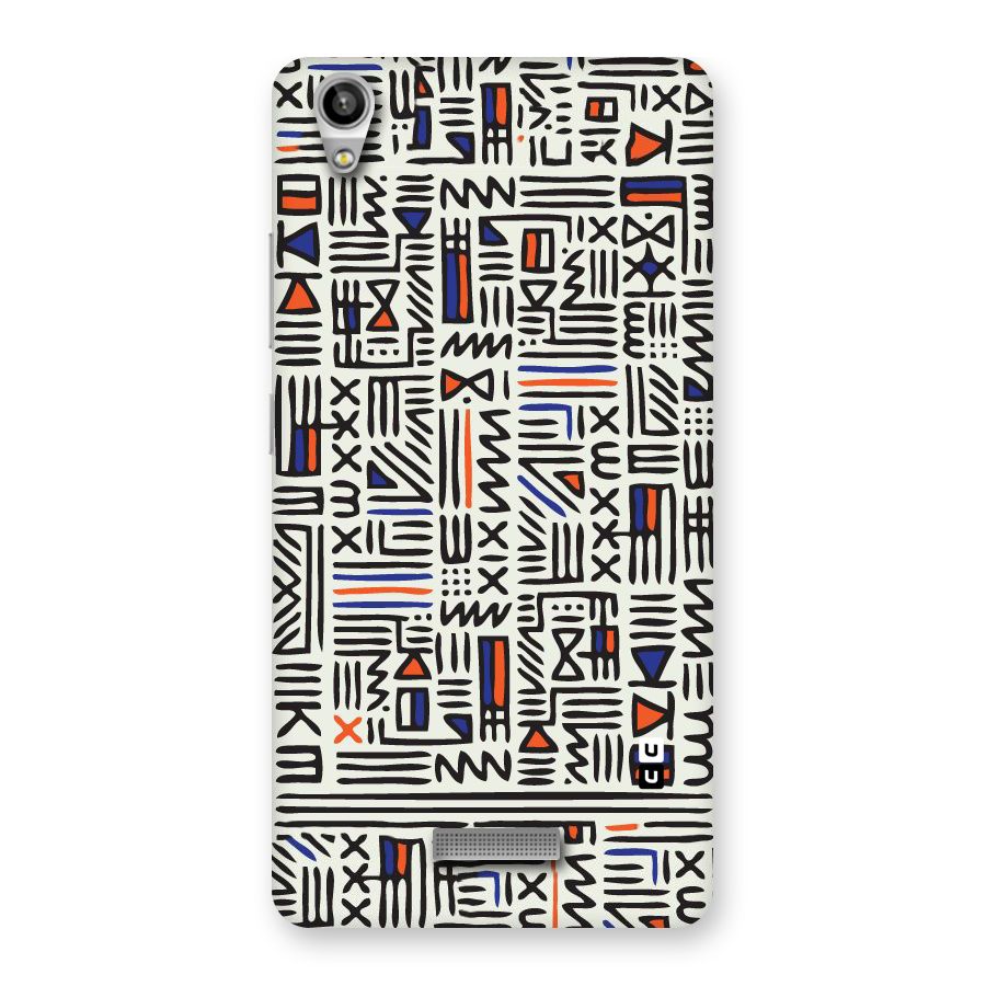 Orange Blue Number Back Case for Lava-Pixel-V1