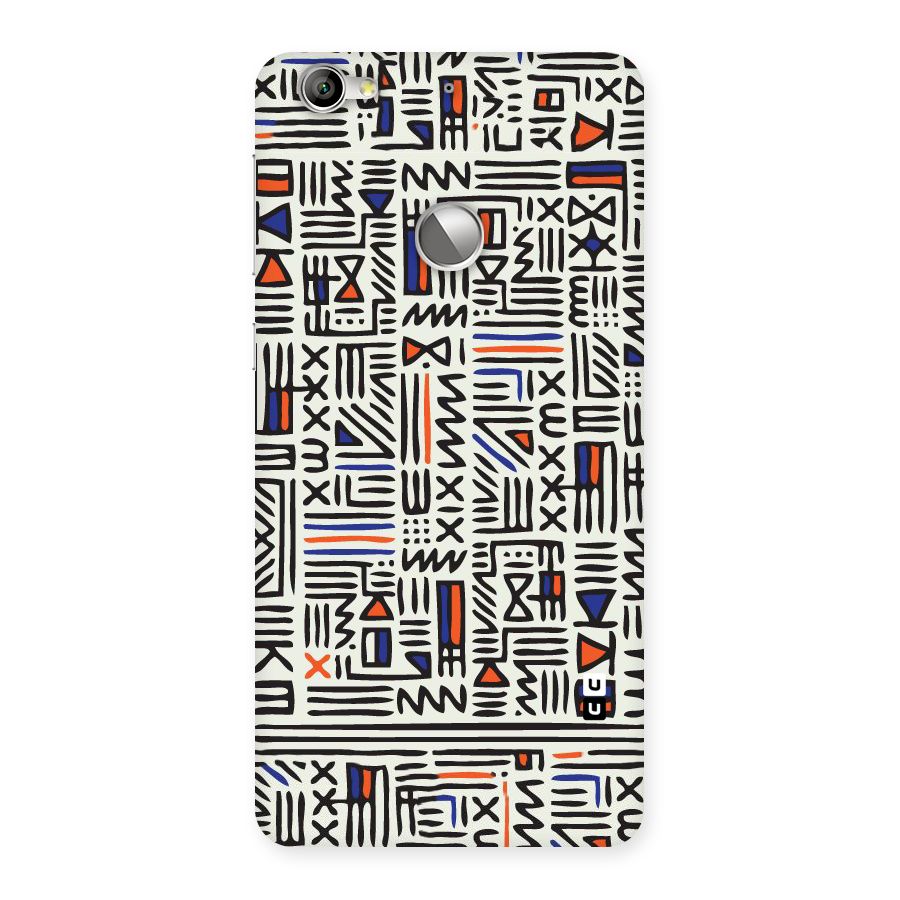 Orange Blue Number Back Case for LeTV Le 1s