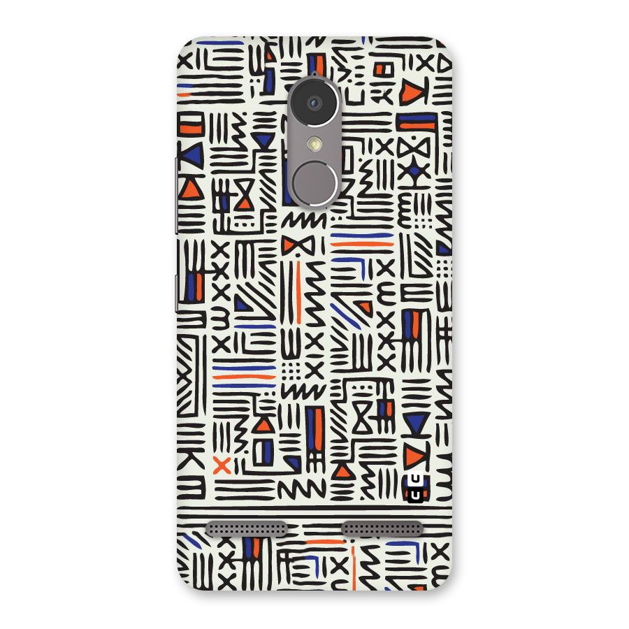 Orange Blue Number Back Case for Lenovo K6