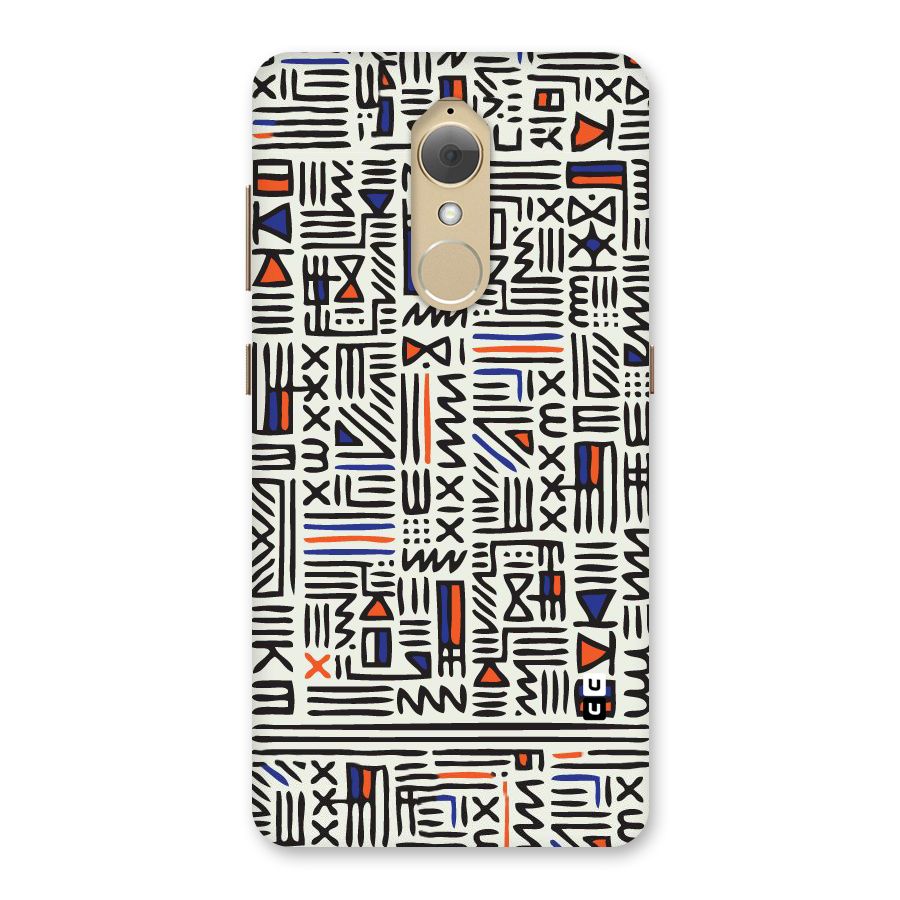 Orange Blue Number Back Case for Lenovo K8