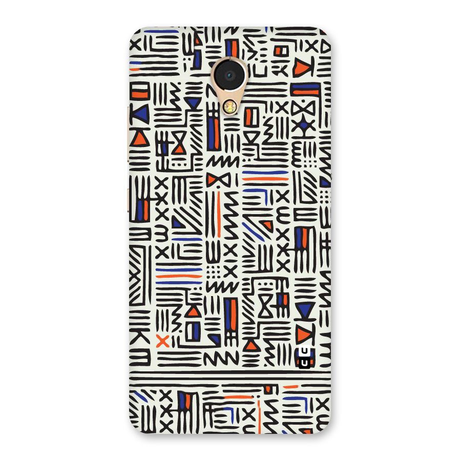 Orange Blue Number Back Case for Lenovo P2