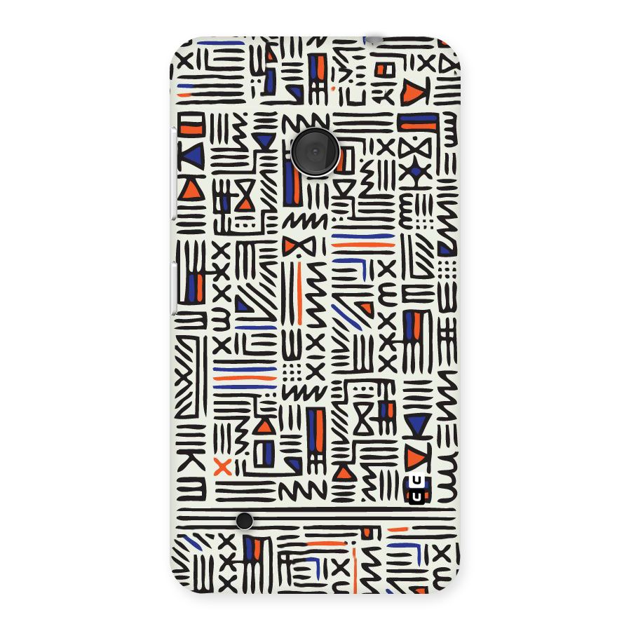 Orange Blue Number Back Case for Lumia 530