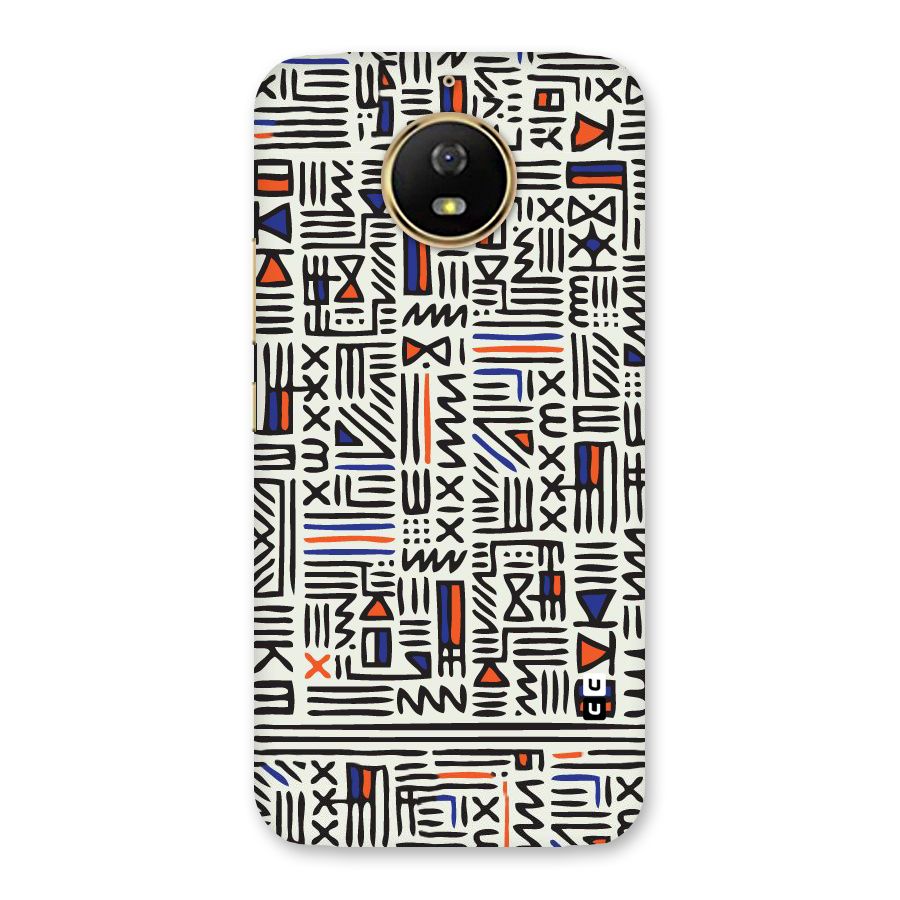 Orange Blue Number Back Case for Moto G5s
