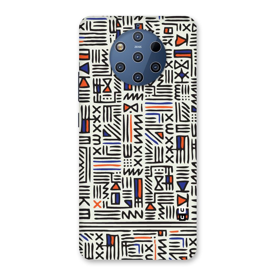 Orange Blue Number Back Case for Nokia 9 PureView